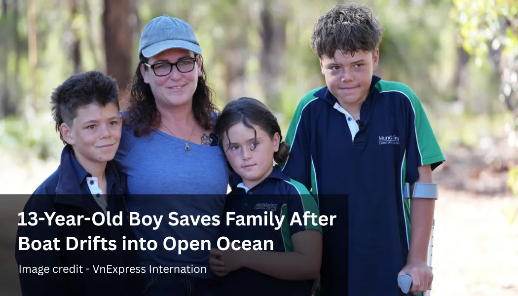 13-Year-Old Boy Saves Family After Boat Drifts into Open Ocean